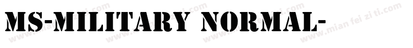 MS-Military Normal字体转换